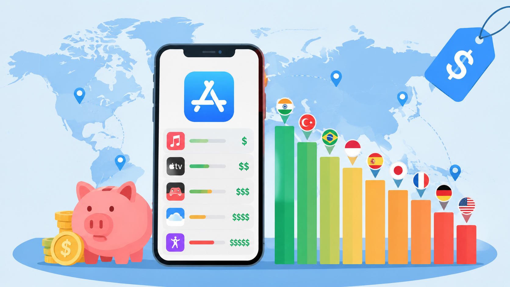 哪个地区 App Store 订阅最便宜？2026年全球价格横向排行